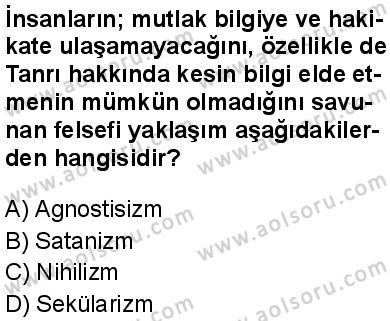 Kelam 2 Dersi 2025-2026 yılı 1. Dönem sınavı 7. Soru