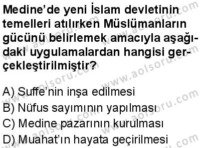 Siyer 2 Dersi 2025-2026 yılı 1. Dönem sınavı 2. Soru