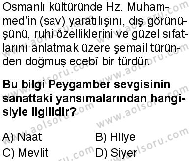 Siyer 2 Dersi 2025-2026 yılı 1. Dönem sınavı 9. Soru