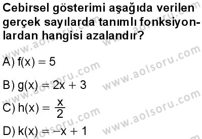 Matematik 1 Dersi 2025-2026 yılı 1. Dönem sınavı 6. Soru