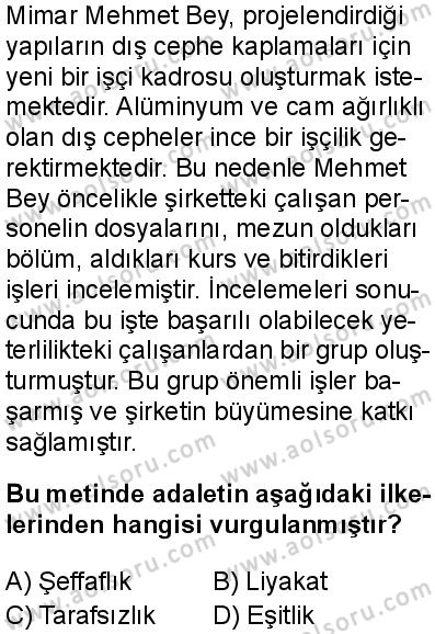 Din Kültürü ve Ahlak Bilgisi 4 Dersi 2025-2026 yılı 1. Dönem sınavı 2. Soru