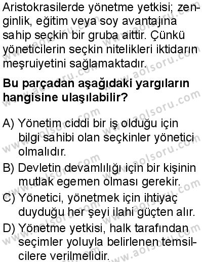 Felsefe 2 Dersi 2025-2026 yılı 1. Dönem sınavı 7. Soru