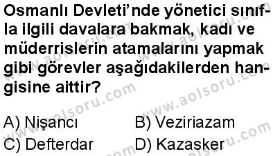 Tarih 4 Dersi 2025-2026 yılı 1. Dönem sınavı 6. Soru