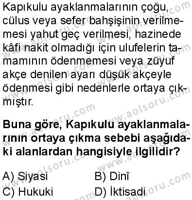 Tarih 4 Dersi 2025-2026 yılı 1. Dönem sınavı 9. Soru