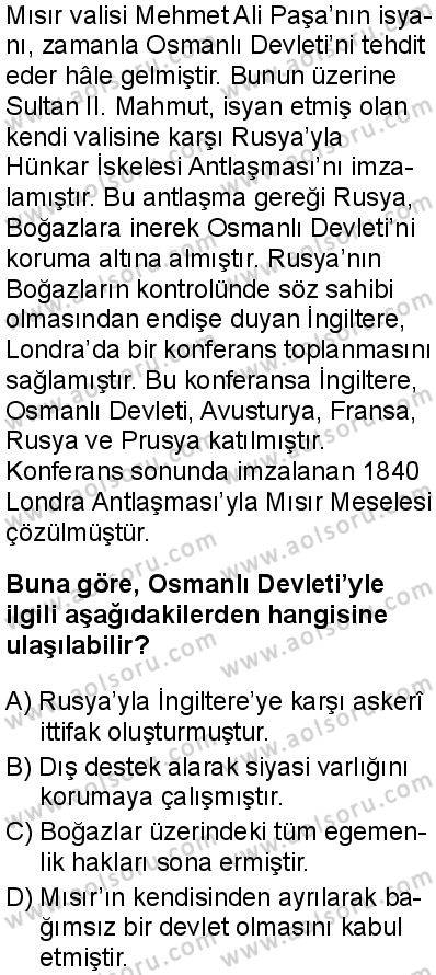 Tarih 6 Dersi 2025-2026 yılı 1. Dönem sınavı 2. Soru