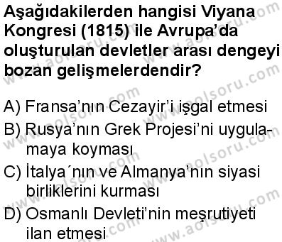 Tarih 6 Dersi 2025-2026 yılı 1. Dönem sınavı 4. Soru