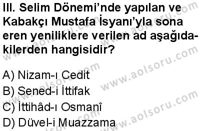 Tarih 6 Dersi 2025-2026 yılı 1. Dönem sınavı 5. Soru