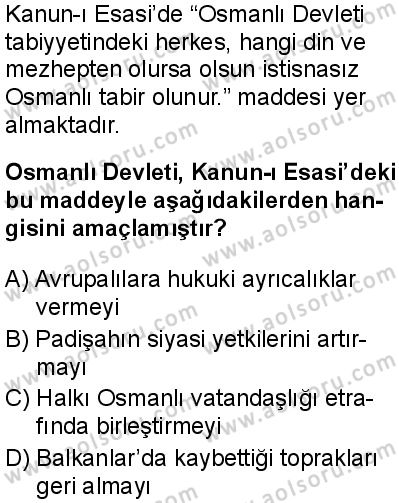 Tarih 6 Dersi 2025-2026 yılı 1. Dönem sınavı 6. Soru
