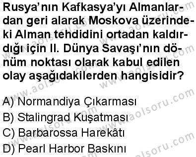 T.C. İnklap Tarihi ve Atatürkçülük 2 Dersi 2025-2026 yılı 1. Dönem sınavı 1. Soru