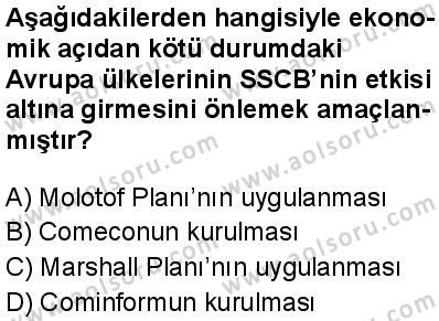 T.C. İnklap Tarihi ve Atatürkçülük 2 Dersi 2025-2026 yılı 1. Dönem sınavı 5. Soru