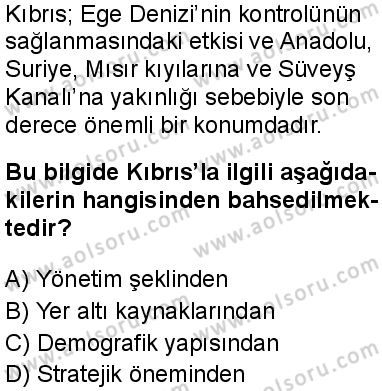 T.C. İnklap Tarihi ve Atatürkçülük 2 Dersi 2025-2026 yılı 1. Dönem sınavı 8. Soru