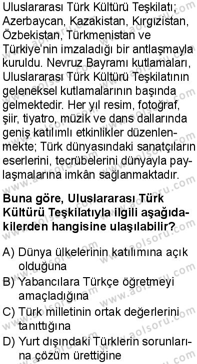 T.C. İnklap Tarihi ve Atatürkçülük 2 Dersi 2025-2026 yılı 1. Dönem sınavı 10. Soru