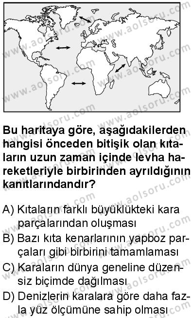 Coğrafya 3 Dersi 2025-2026 yılı 1. Dönem sınavı 3. Soru