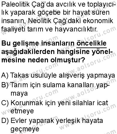 Coğrafya 4 Dersi 2025-2026 yılı 1. Dönem sınavı 1. Soru