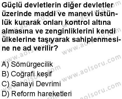 Seçmeli Coğrafya 4 Dersi 2025-2026 yılı 1. Dönem sınavı 1. Soru