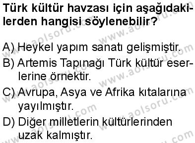 Seçmeli Coğrafya 4 Dersi 2025-2026 yılı 1. Dönem sınavı 4. Soru