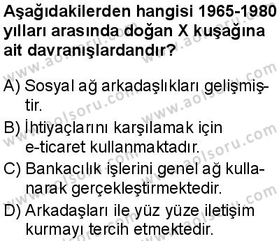 Seçmeli Coğrafya 4 Dersi 2025-2026 yılı 1. Dönem sınavı 5. Soru