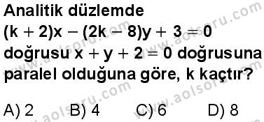 Seçmeli Matematik 1 Dersi 2025-2026 yılı 1. Dönem sınavı 6. Soru