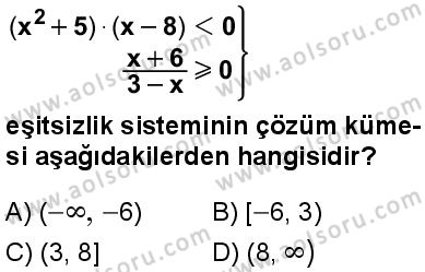 Seçmeli Matematik 1 Dersi 2025-2026 yılı 1. Dönem sınavı 10. Soru