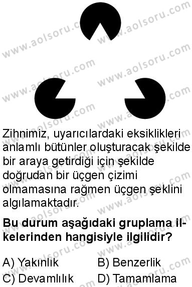 Seçmeli Psikoloji 1 Dersi 2025-2026 yılı 1. Dönem sınavı 7. Soru