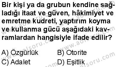 Seçmeli Sosyoloji 2 Dersi 2025-2026 yılı 1. Dönem sınavı 10. Soru