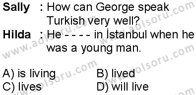 İngilizce 3 Dersi 2025-2026 yılı 1. Dönem sınavı 8. Soru