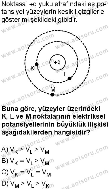 Seçmeli Fizik 2 Dersi 2025-2026 yılı 1. Dönem sınavı 4. Soru