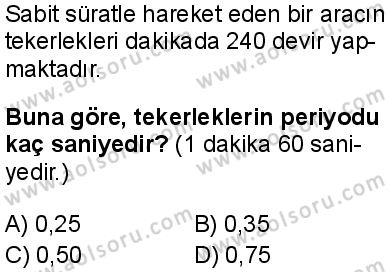 Seçmeli Fizik 3 Dersi 2025-2026 yılı 1. Dönem sınavı 1. Soru
