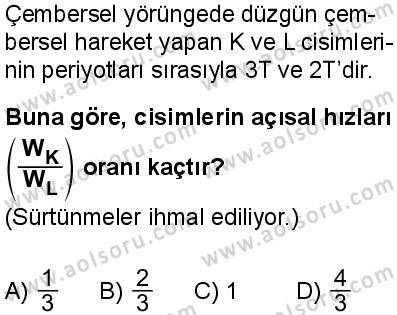Seçmeli Fizik 3 Dersi 2025-2026 yılı 1. Dönem sınavı 2. Soru