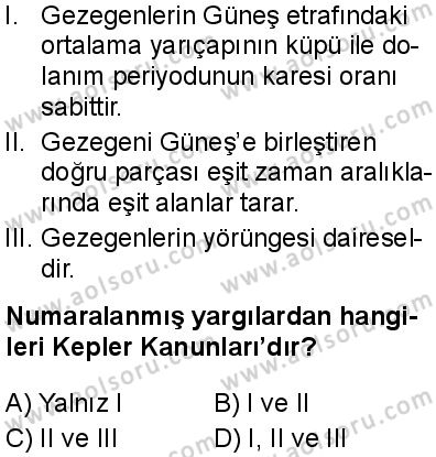 Seçmeli Fizik 3 Dersi 2025-2026 yılı 1. Dönem sınavı 4. Soru
