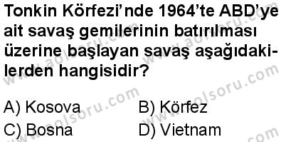 Seçmeli Çağdaş Türk ve Dünyası Tarihi 2 Dersi 2025-2026 yılı 1. Dönem sınavı 5. Soru