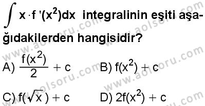 Seçmeli Matematik 4 Dersi 2025-2026 yılı 1. Dönem sınavı 7. Soru