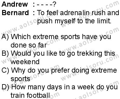 İngilizce 6 Dersi 2025-2026 yılı 1. Dönem sınavı 4. Soru