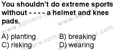 İngilizce 6 Dersi 2025-2026 yılı 1. Dönem sınavı 5. Soru