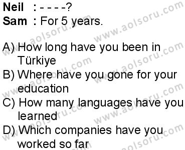 İngilizce 6 Dersi 2025-2026 yılı 1. Dönem sınavı 6. Soru