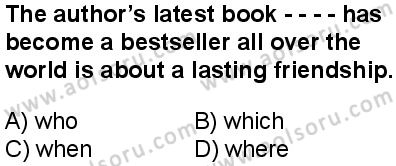 İngilizce 6 Dersi 2025-2026 yılı 1. Dönem sınavı 7. Soru