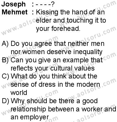 İngilizce 6 Dersi 2025-2026 yılı 1. Dönem sınavı 9. Soru