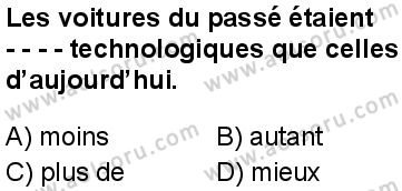 Fransızca 6 Dersi 2025-2026 yılı 1. Dönem sınavı 9. Soru