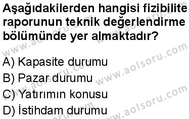 Seçmeli Girişimcilik 2 Dersi 2025-2026 yılı 1. Dönem sınavı 2. Soru