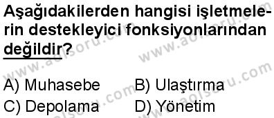 Seçmeli Girişimcilik 2 Dersi 2025-2026 yılı 1. Dönem sınavı 7. Soru