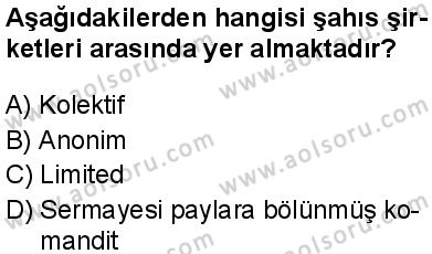 Seçmeli Girişimcilik 2 Dersi 2025-2026 yılı 1. Dönem sınavı 8. Soru