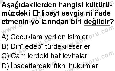Din Kültürü ve Ahlak Bilgisi 2 Dersi 2025-2026 yılı 2. Dönem sınavı 10. Soru