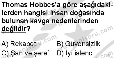 Felsefe 3 Dersi 2025-2026 yılı 2. Dönem sınavı 10. Soru