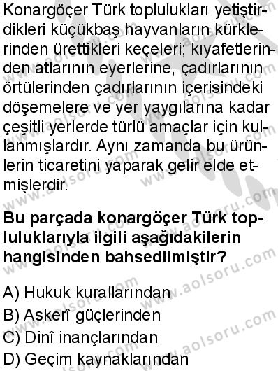 Tarih 2 Dersi 2025-2026 yılı 2. Dönem sınavı 2. Soru