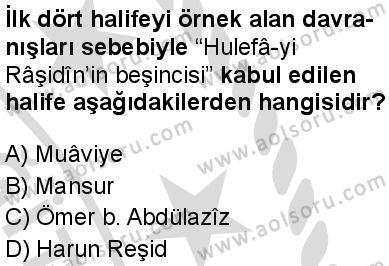 Tarih 2 Dersi 2025-2026 yılı 2. Dönem sınavı 8. Soru