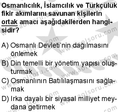 Seçmeli Tarih 2 Dersi 2025-2026 yılı 2. Dönem sınavı 7. Soru