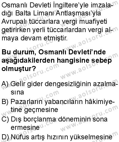 Seçmeli Tarih 2 Dersi 2025-2026 yılı 2. Dönem sınavı 8. Soru