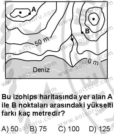 Coğrafya 1 Dersi 2025-2026 yılı 2. Dönem sınavı 4. Soru