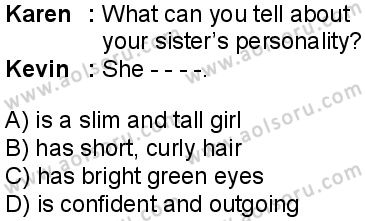 İngilizce 1 Dersi 2025-2026 yılı 2. Dönem sınavı 6. Soru