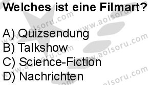 Almanca 5 Dersi 2025-2026 yılı 2. Dönem sınavı 4. Soru